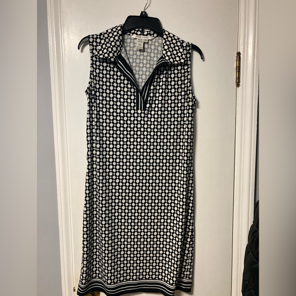 Max Studio Black & White Dress Sz Small